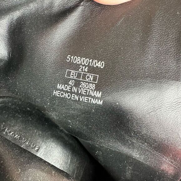 Zara Black Zip Front Ankle Boots Size 40/9 - Picture 9 of 14